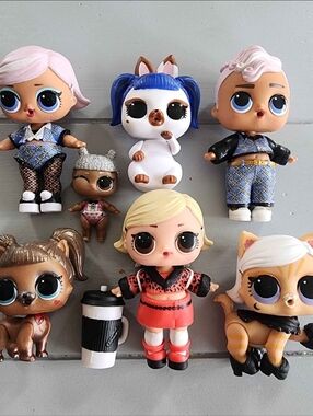 MGA LOL Surprise! Doll / Mixed Pet Lot of 6 Collection Mini Dolls Uptown Cuties